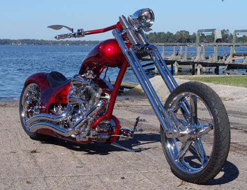 360 Brake on Custom Motorcycle