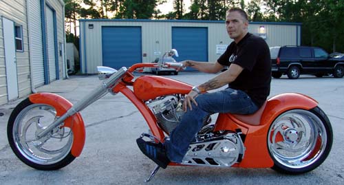 360 Brake on Custom Motorcycle