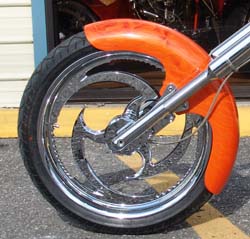 360 Brake on Custom Motorcycle