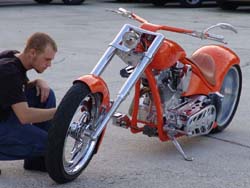 Chopper City USA's custom motorcycle for Francis