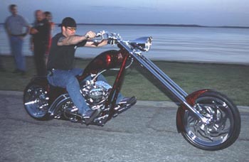 Softail From Hell Custom Chopper ridden by Harley Larsen