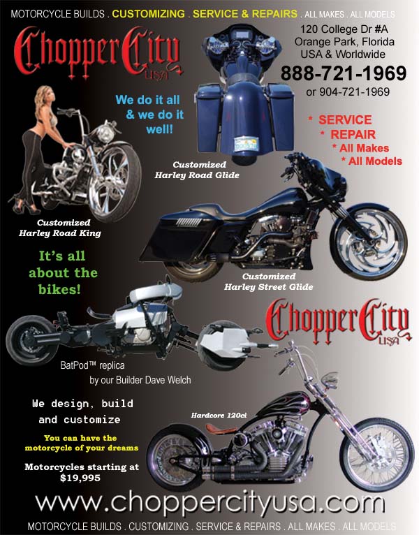 Chopper City USA Motorcycle Service & Repair Custom Motorcycle