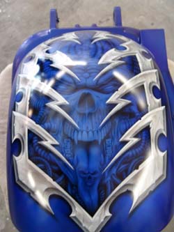 Hybrid Custom Motorcycle Graphics